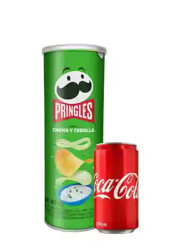 Oferta Crujientes Papa Crema Cebolla Bebida Coca Pringles