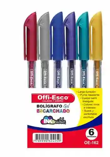 Escarcha Offi-Esco Boligrafos De Colores Con Tinta En Gel De