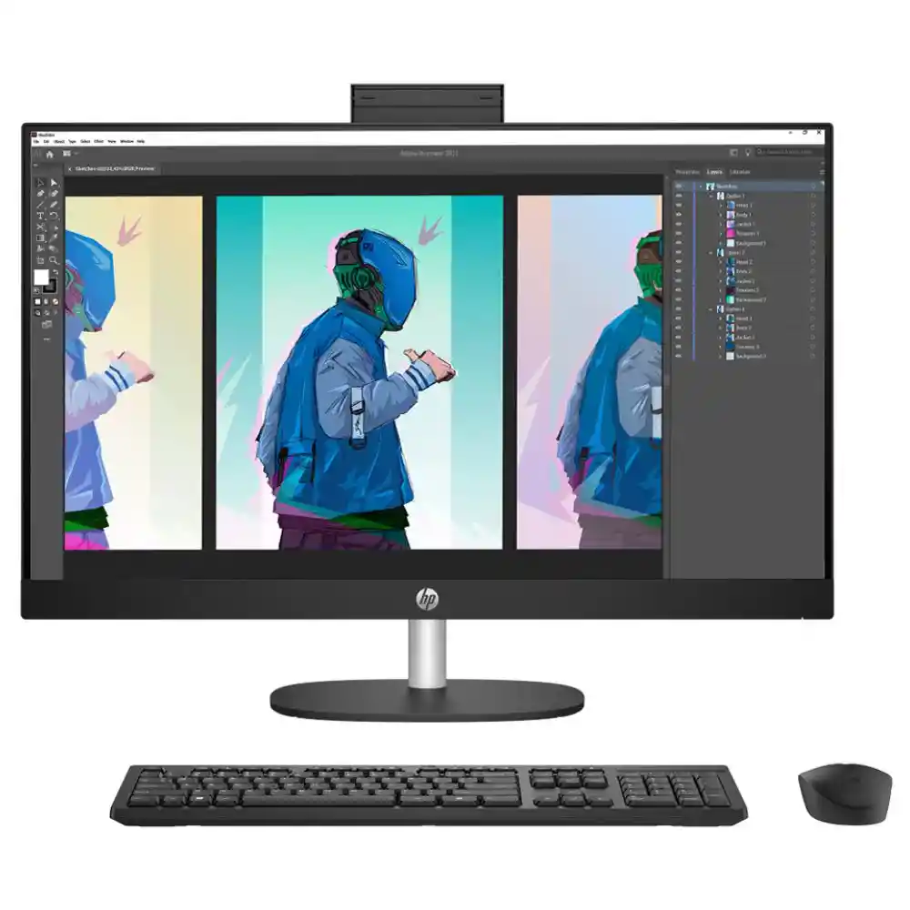 Computador All In One Hp - Amd Ryzen 5 7520 u Ram- 16 Gb 1 Tb Ssd 24-cr0013la