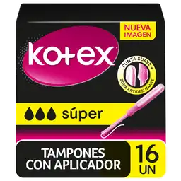 Kotex Tampón Medio Con Aplicador 16 Und