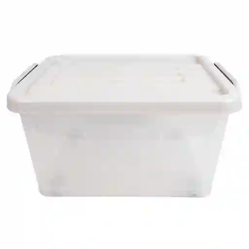 Cotidiana Caja Organizadora Transparente/Plomo 13 L