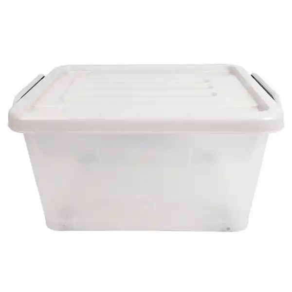 Cotidiana Caja Organizadora Transparente/Plomo 13 L
