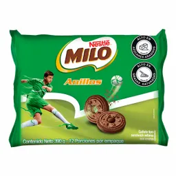 Milo Galletas Tipo Sándwich Rellenas con Crema de Chocolate Anillos