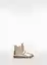 Botines Rita Oro Talla 22 Niña Mango