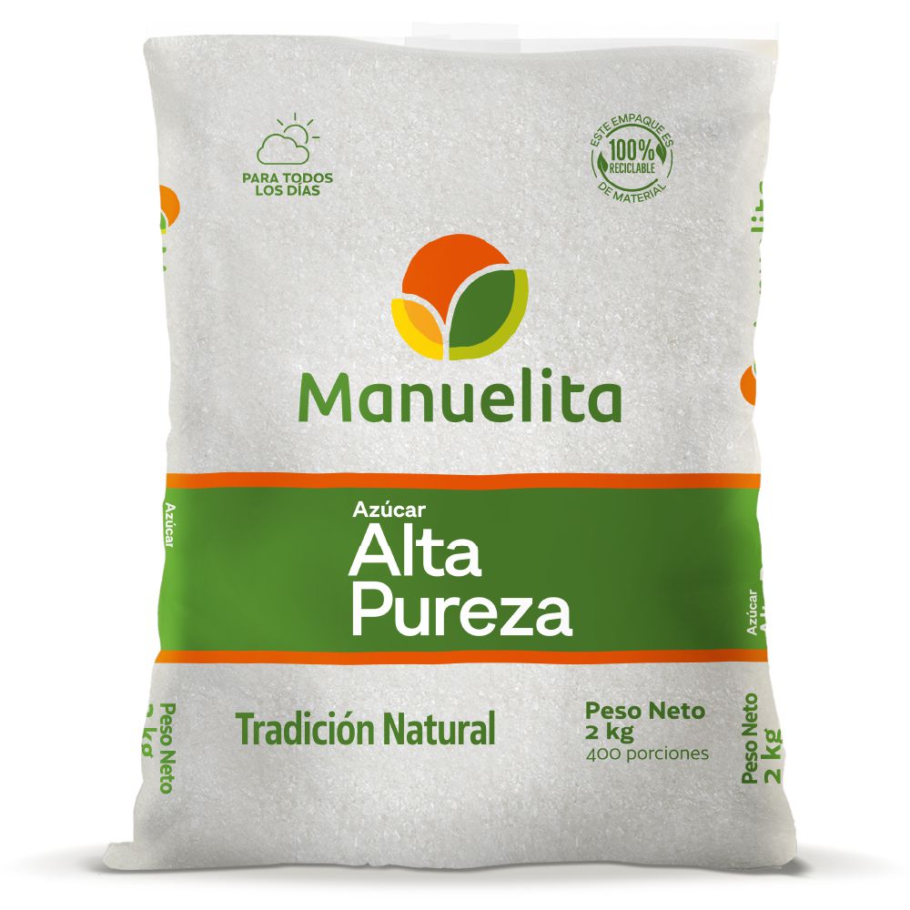 Manuelita Azúcar Blanca Alta Pureza 2 kg
