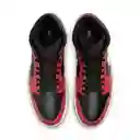 Nike Tenis Air Jordan 1 Mid Lifestyle de Hombre Negro Talla 10