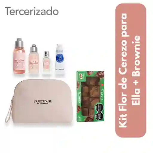Combo Kit Flor de Cerezo para Ella + Mini Brownie Caja