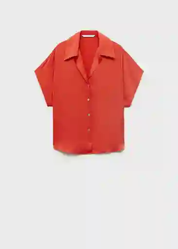 Camisa Sassa Rojo Talla M Mujer Mango