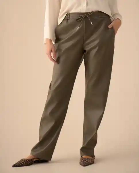 Pantalón Verde Selva Ultraoscuro Talla S 631G018 Esprit
