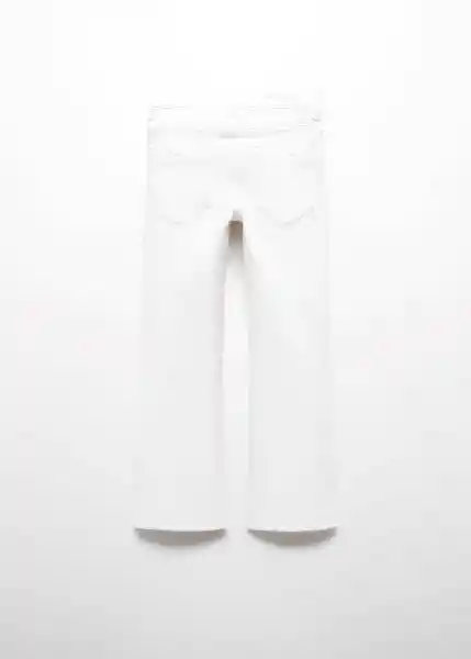 Jean Flare Blanco Talla 11 Niñas Mango