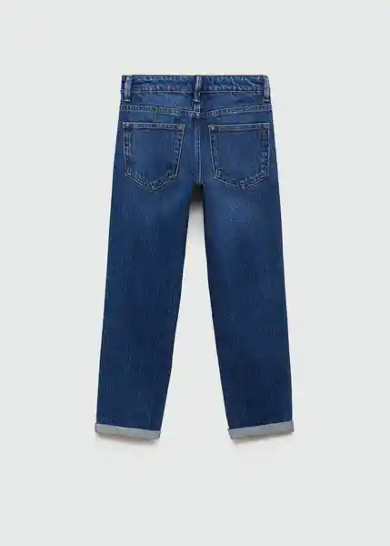 Jean Regular Tejano Oscuro Talla 11 Niños Mango