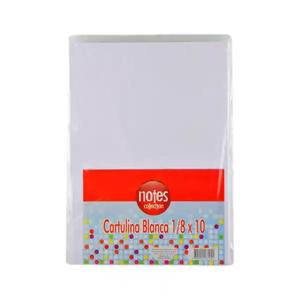 Notes Collection Cartulina 1/8 Blanca 10 H