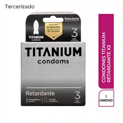 Titanium Condón Retardante