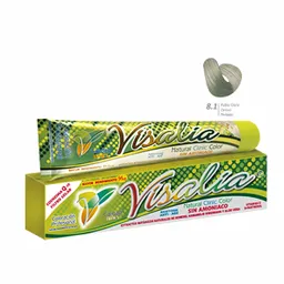 Visalia Tinte Sin Amoniaco Rubio Claro Cenizo Perla No. 8.1 60 g