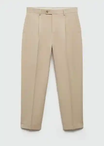 Pantalón Boston Beige Talla 38 Hombre Mango