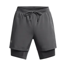 Under Armour Short Launch 2-in-1 5in Shorts Hombre Gris XL