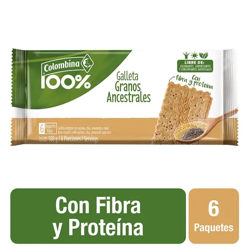 Colombina 100% Galleta Granos Ancestrales