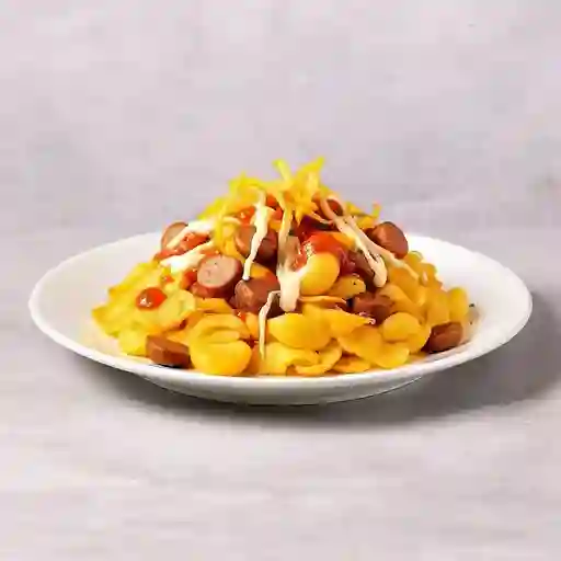 Salchipapa Gratinada Doble