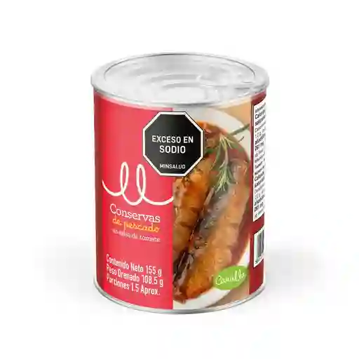 Conservas de Pescado Carulla en Salsa de Tomate (108.5 Gr)