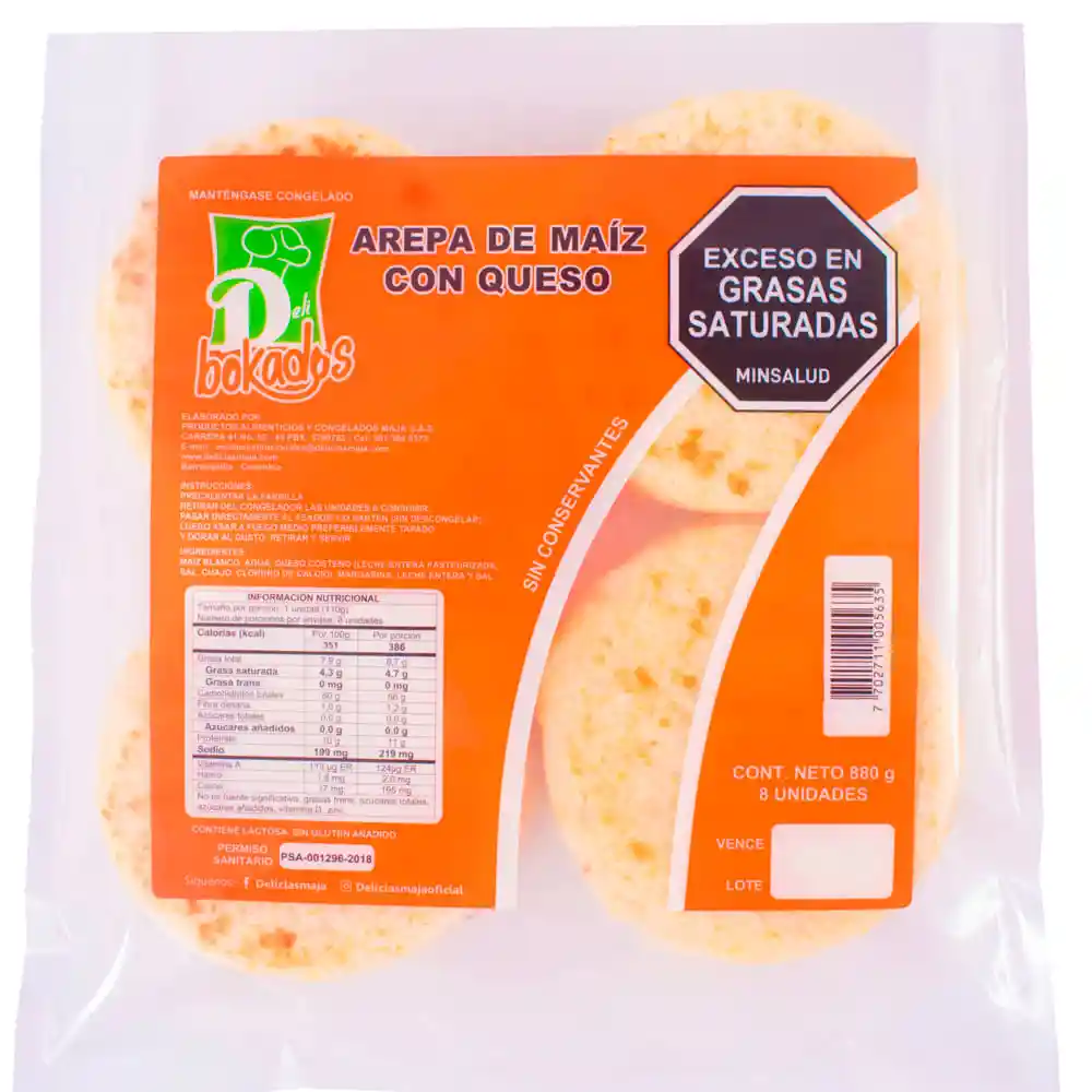 Arepa Deli Bokado de Maíz Con Queso