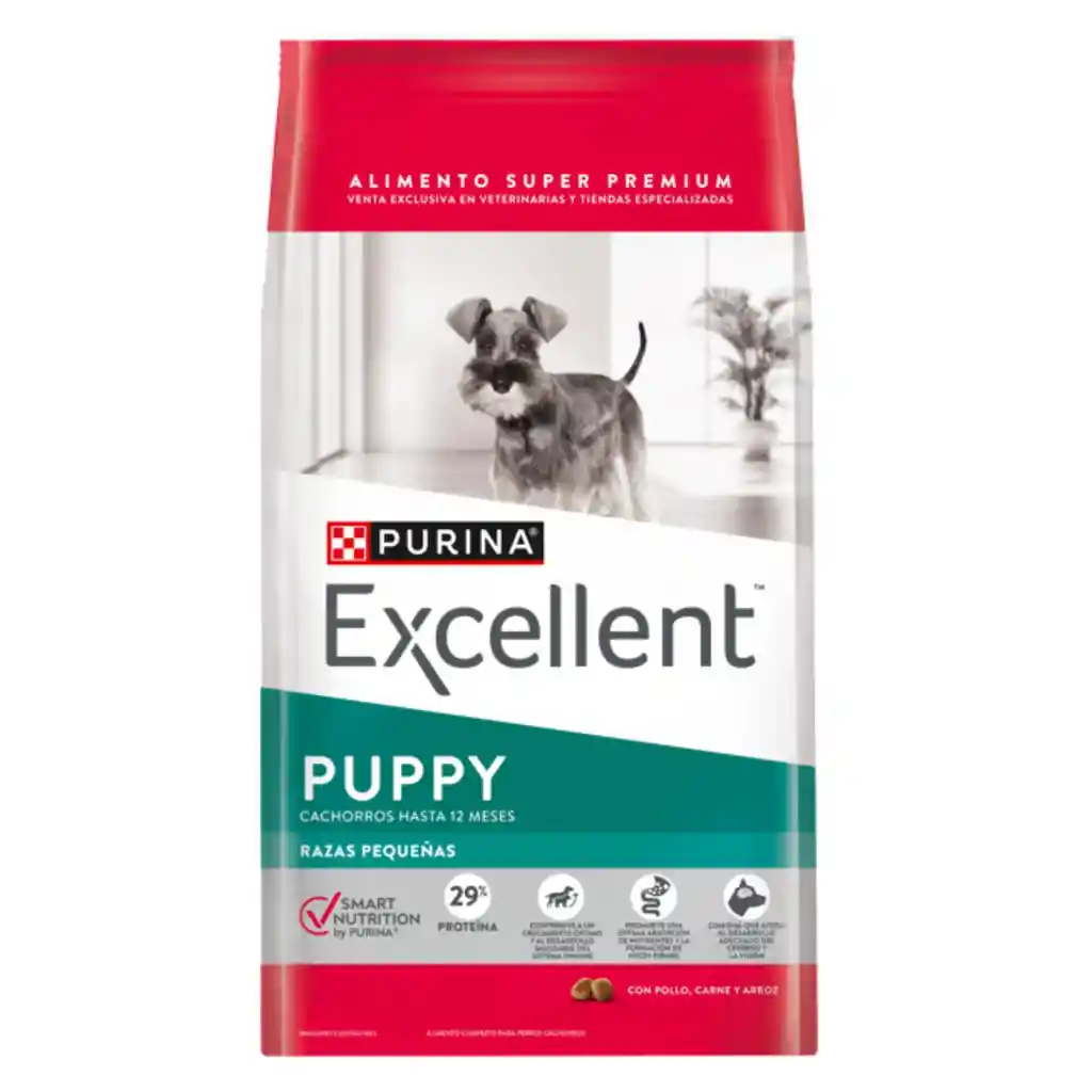 Comida para perros EXCELLENT PUPPY Razas Pequeñas x 3 kg