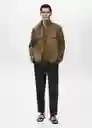 Chaqueta Anton Khaki Talla S Hombre Mango