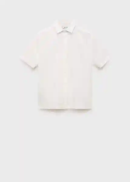 Camisa Ants Blanco Talla M Hombre Mango