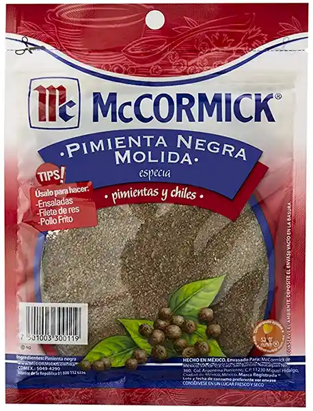 Mccormick Pimienta Negra Molida