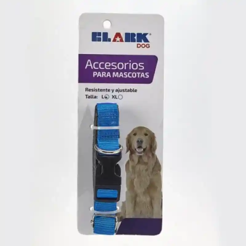 Clark Collar Perro Talla L 19 mm Azul Rey 40940