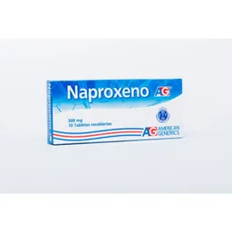 American Generics Naproxeno (500 mg) 10 Tabletas