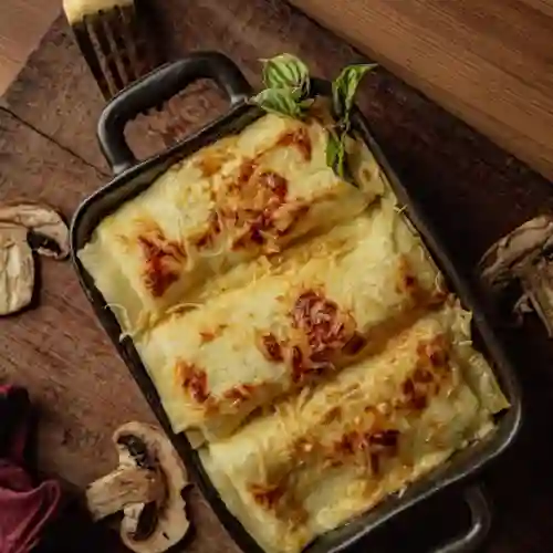 Canelones Pollo y Champiñones