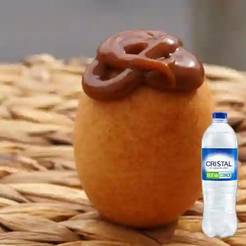 Combo Buñuelo Arequipe + Cristal Sin Gas 600 ml
