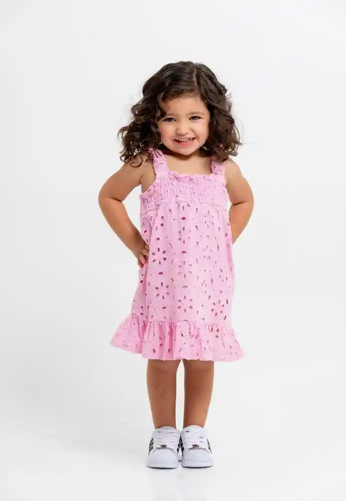 Vestido Manga Sisa 18/24mese-rosado