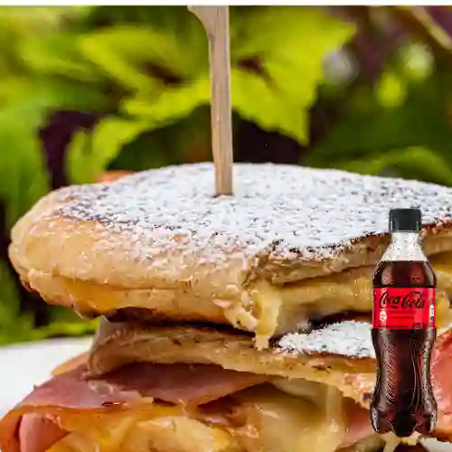 Combo Sándwich Derretido de Jamón +Cocacola Zero 400ml