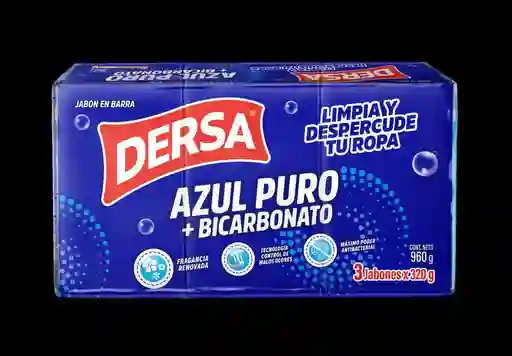 Jabón Azul Puro Tripack Dersa