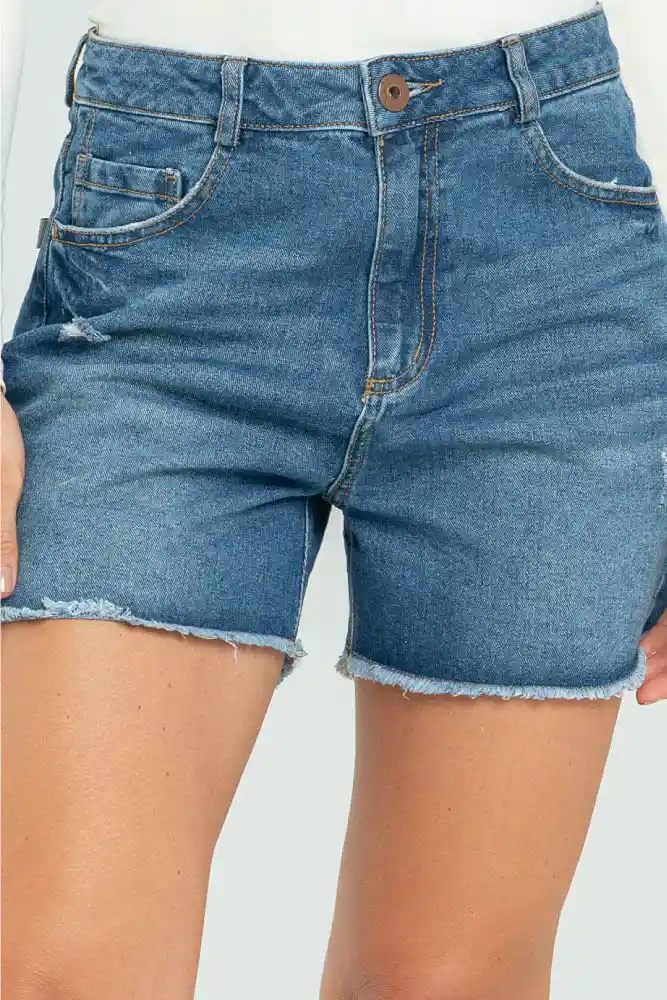Short Mom Fit Tiro Alto