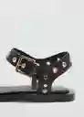 Sandalias Claudio Negro Talla 39 Mujer Mango