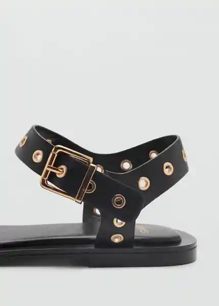 Sandalias Claudio Negro Talla 39 Mujer Mango