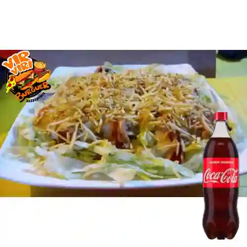 Combo Salchipapas + Cocacola