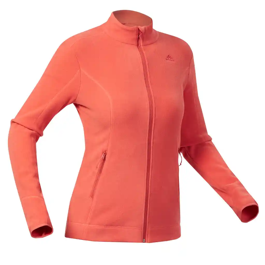 Chaqueta Polar De Senderismo Térmica Para Mujer Talla S Naranja