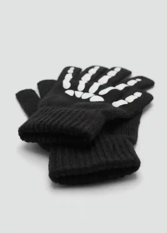 Guantes Boneg Negro Talla 98 Niños Mango