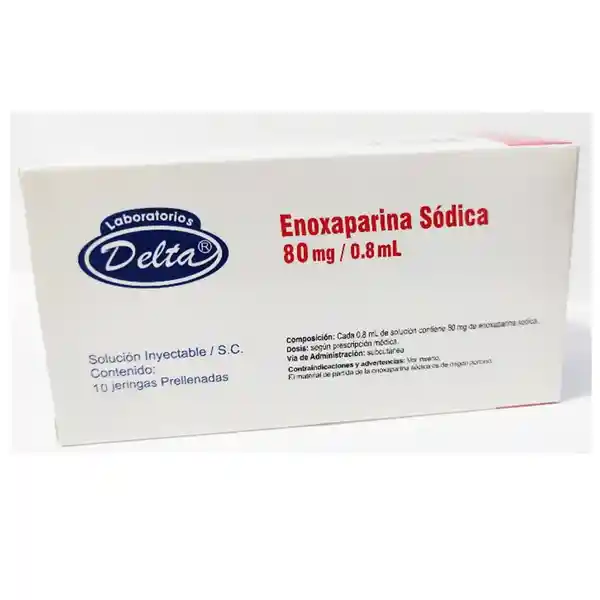 Delta Enoxaparina Sódica (80 mg/0.8 mL)