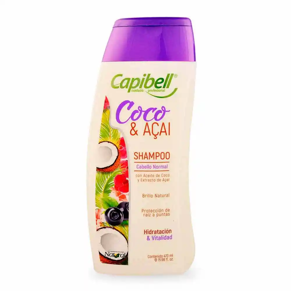 Capibell Shampoo con Coco y Acai