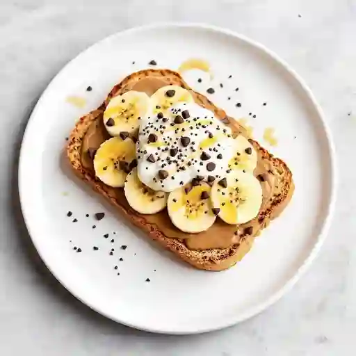 Tostada de mantequilla de frutos secos