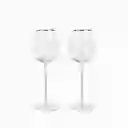 Set Copa Vino Borde Dorado Ambiente Gourmet