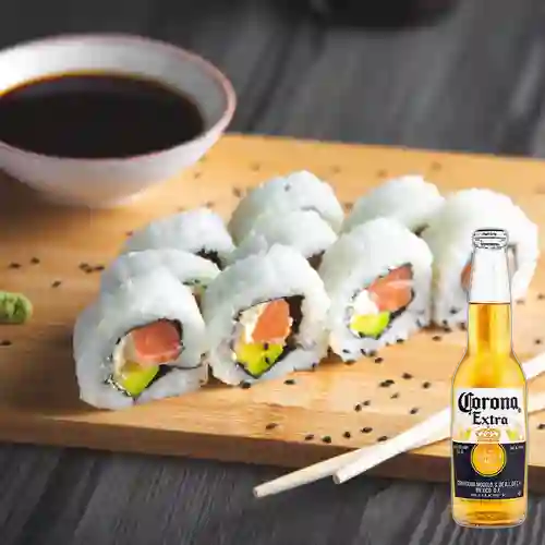 Combo Sálmon Roll + Cerveza Corona