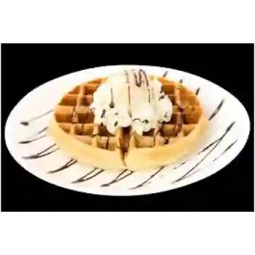 ´Waffle Sencillo con Helado