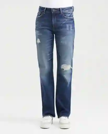 Jean High Rise Cosmo Heritage Femenino Azul Clásico 8 Chevignon