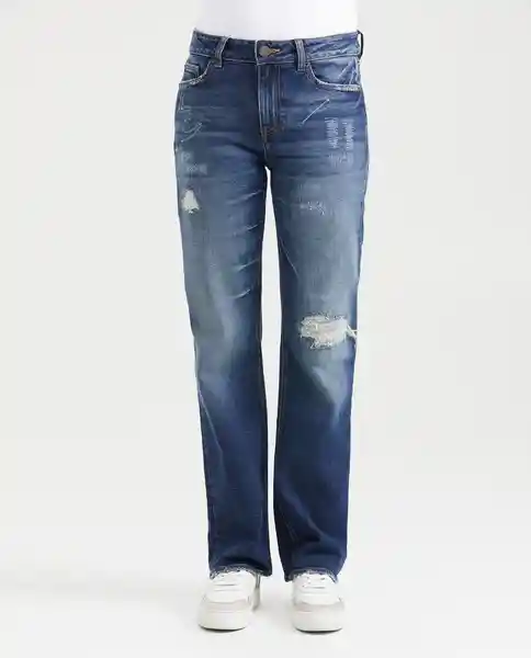 Jean High Rise Cosmo Heritage Femenino Azul Clásico 8 Chevignon