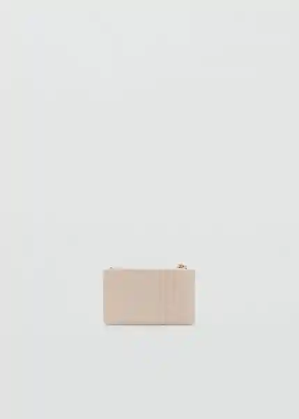 Monedero P Diagonal Offwhite Talla 99 Mujer Mango